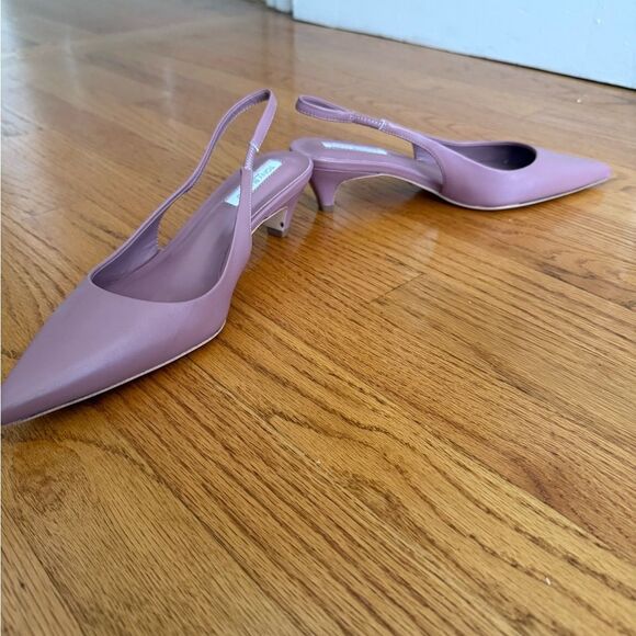 Tony Bianco Blush Pink Slingback Heels | Size 7.5 | Pointed Toe - Picture 8 of 8